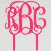 Monogram Acrylic Cake Topper