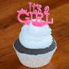 It's a Girl Acrylic Cupcake Topper