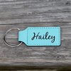 Faux Leather Key Ring
