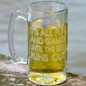 Glass Beer Mug 27oz